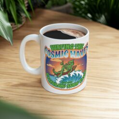 Mug (11oz, 15oz) - Surfing the cosmic waves