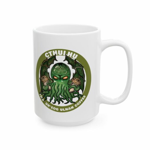Mug (11oz, 15oz) -Cthulhu Demands Coffee - Image 3