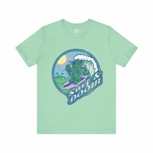 Vintage look Cthulhu Surf and Doom T-Shirt - Image 5