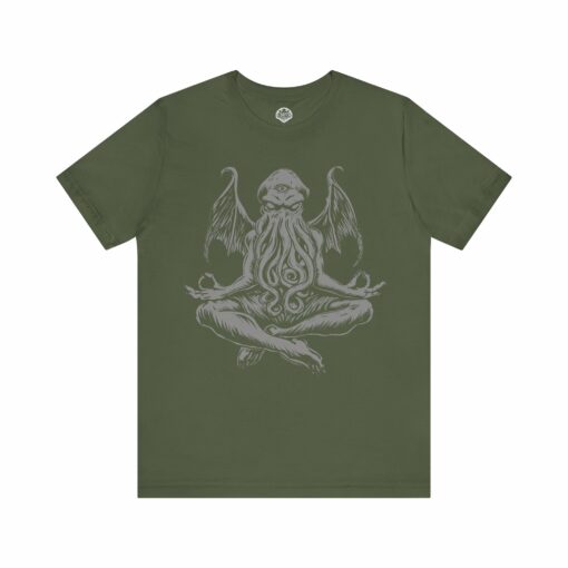 Meditating Cthulhu T-Shirt – Funny Lovecraft Horror Tee  | Eldritch Yoga Shirt for Horror & RPG Fans - Image 7