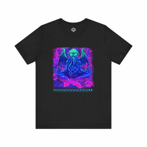 Meditating Cthulhu Unisex Tee - Lovecraftian Doom Meditation Shirt