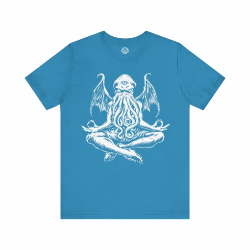 Meditating Cthulhu T-Shirt – Funny Lovecraft Horror Tee  | Eldritch Yoga Shirt for Horror & RPG Fans - Image 8