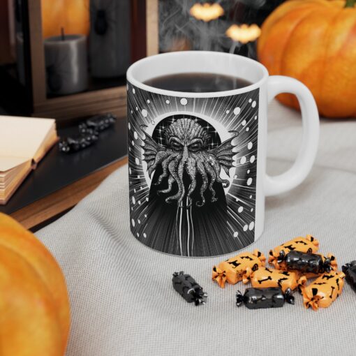 Mug - Cthulhu Cosmic Portal Mug – Eldritch Horror Coffee Cup for Lovecraft Fans 11oz/15oz - Image 6