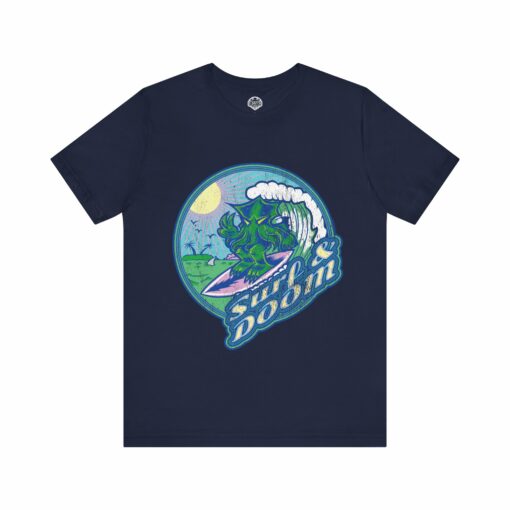 Vintage look Cthulhu Surf and Doom T-Shirt - Image 9