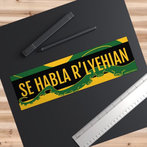 Bumper Stickers - Se habla R'Lyehian Cthulhu Language with Green Tentacles - Image 3