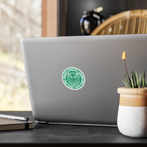 Vinyl Decal Sticker: Cthulhu Support Your Local Coffee Conglomerate - Image 4