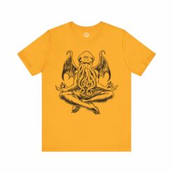Meditating Cthulhu T-Shirt – Funny Lovecraft Horror Tee  | Eldritch Yoga Shirt for Horror & RPG Fans