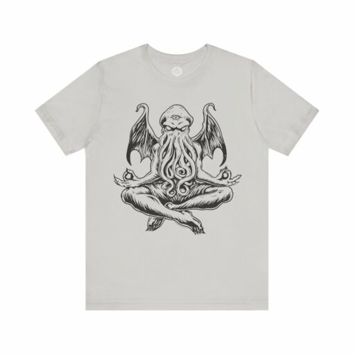 Meditating Cthulhu T-Shirt – Funny Lovecraft Horror Tee  | Eldritch Yoga Shirt for Horror & RPG Fans - Image 4