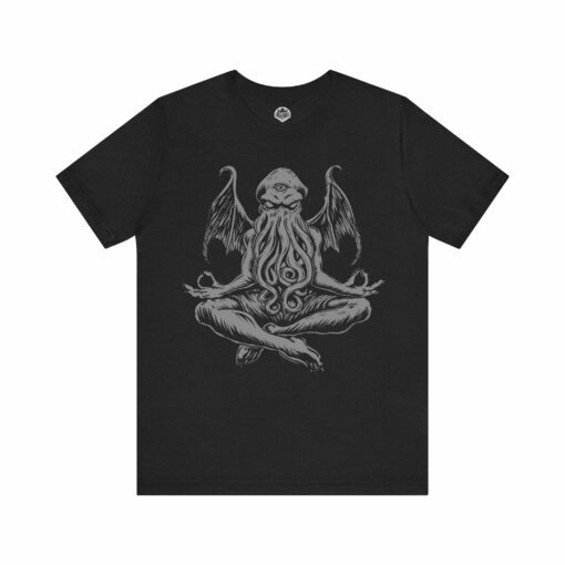 Meditating Cthulhu T-Shirt – Funny Lovecraft Horror Tee  | Eldritch Yoga Shirt for Horror & RPG Fans - Image 3