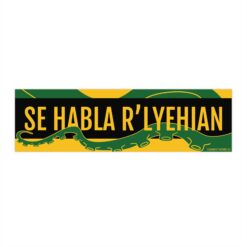 Bumper Stickers - Se habla R'Lyehian Cthulhu Language with Green Tentacles