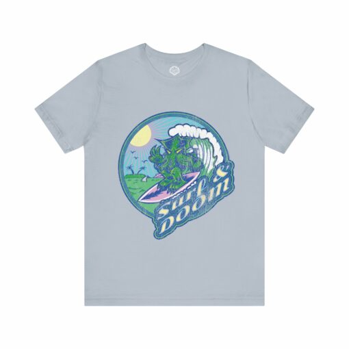 Vintage look Cthulhu Surf and Doom T-Shirt - Image 2
