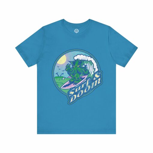 Vintage look Cthulhu Surf and Doom T-Shirt - Image 6