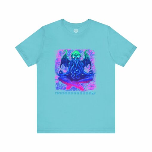 Meditating Cthulhu Unisex Tee - Lovecraftian Doom Meditation Shirt - Image 8