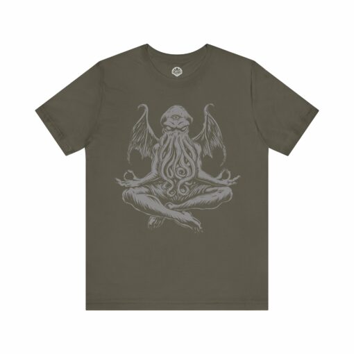 Meditating Cthulhu T-Shirt – Funny Lovecraft Horror Tee  | Eldritch Yoga Shirt for Horror & RPG Fans - Image 6