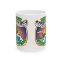 Alternative view of Cthulhu Surf Club Coffee Mug – “Surfing the Cosmic Waves” – Funny Lovecraft Gift for Horror Fans, Gamers, and Weirdos