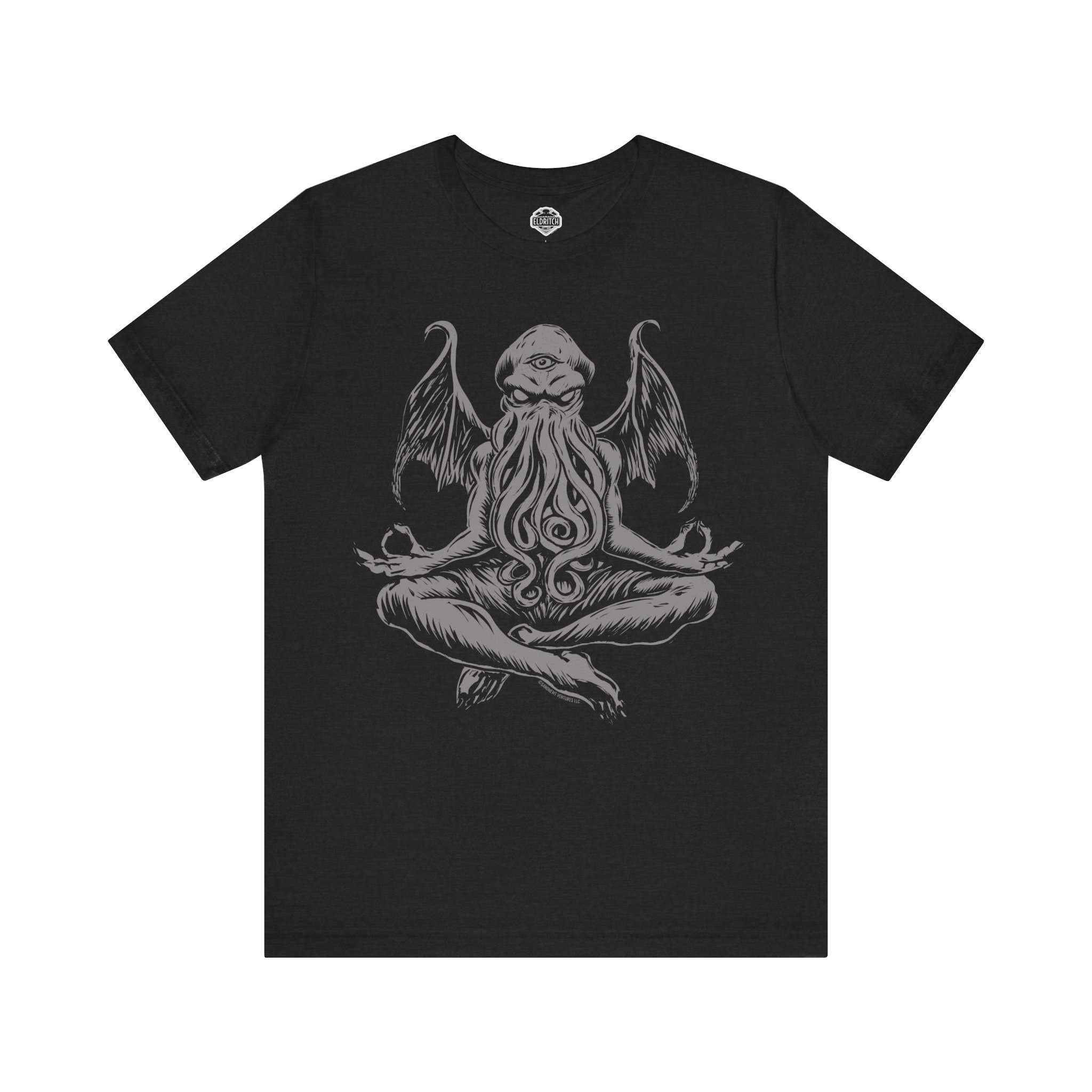 Cthulhu Meditation Shirt – Line Art Lovecraft Tee - Image 3