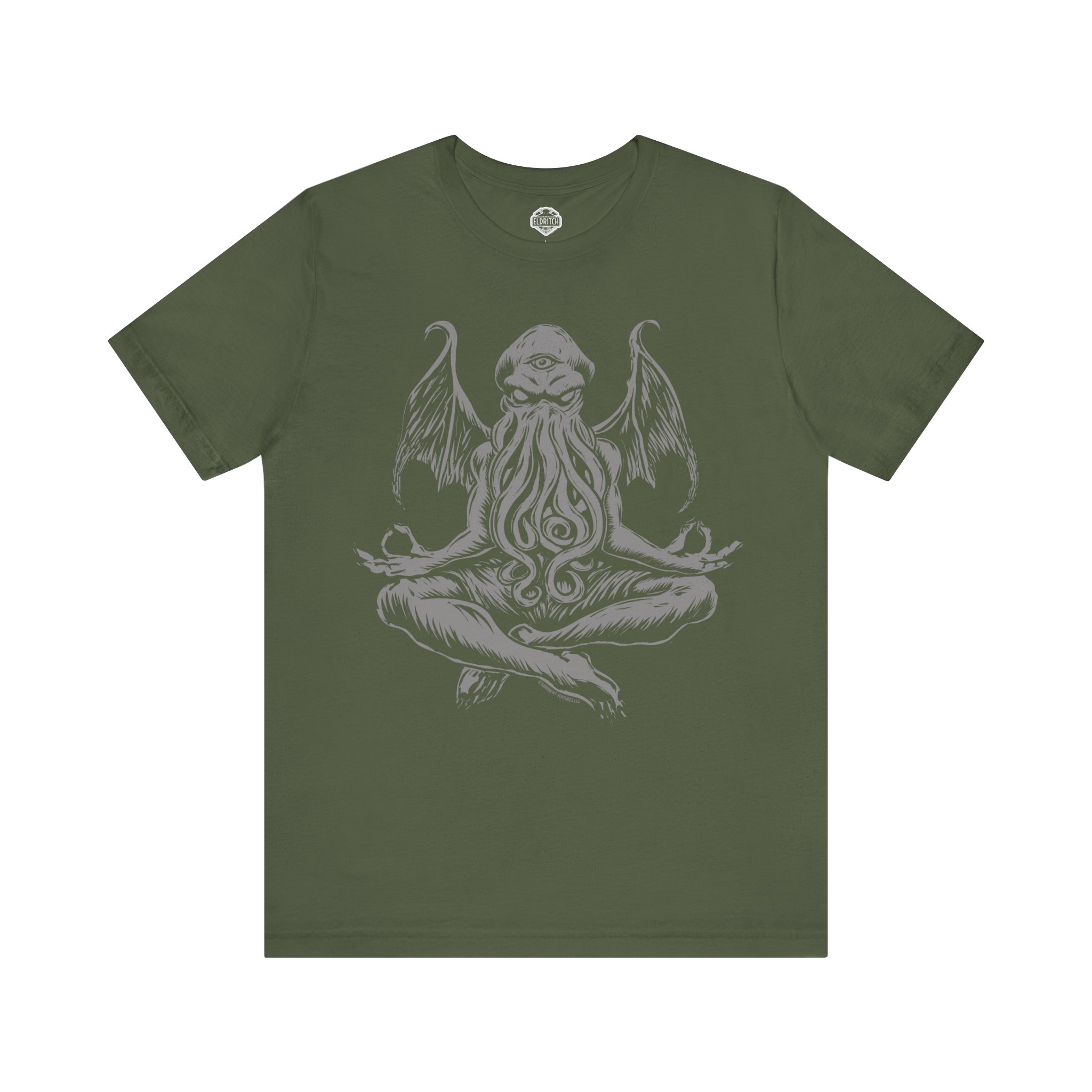 Cthulhu Meditation Shirt – Line Art Lovecraft Tee - Image 7