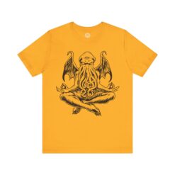Meditating Cthulhu T-Shirt – Funny Lovecraft Horror Tee | Eldritch Yoga Shirt for Horror & RPG Fans