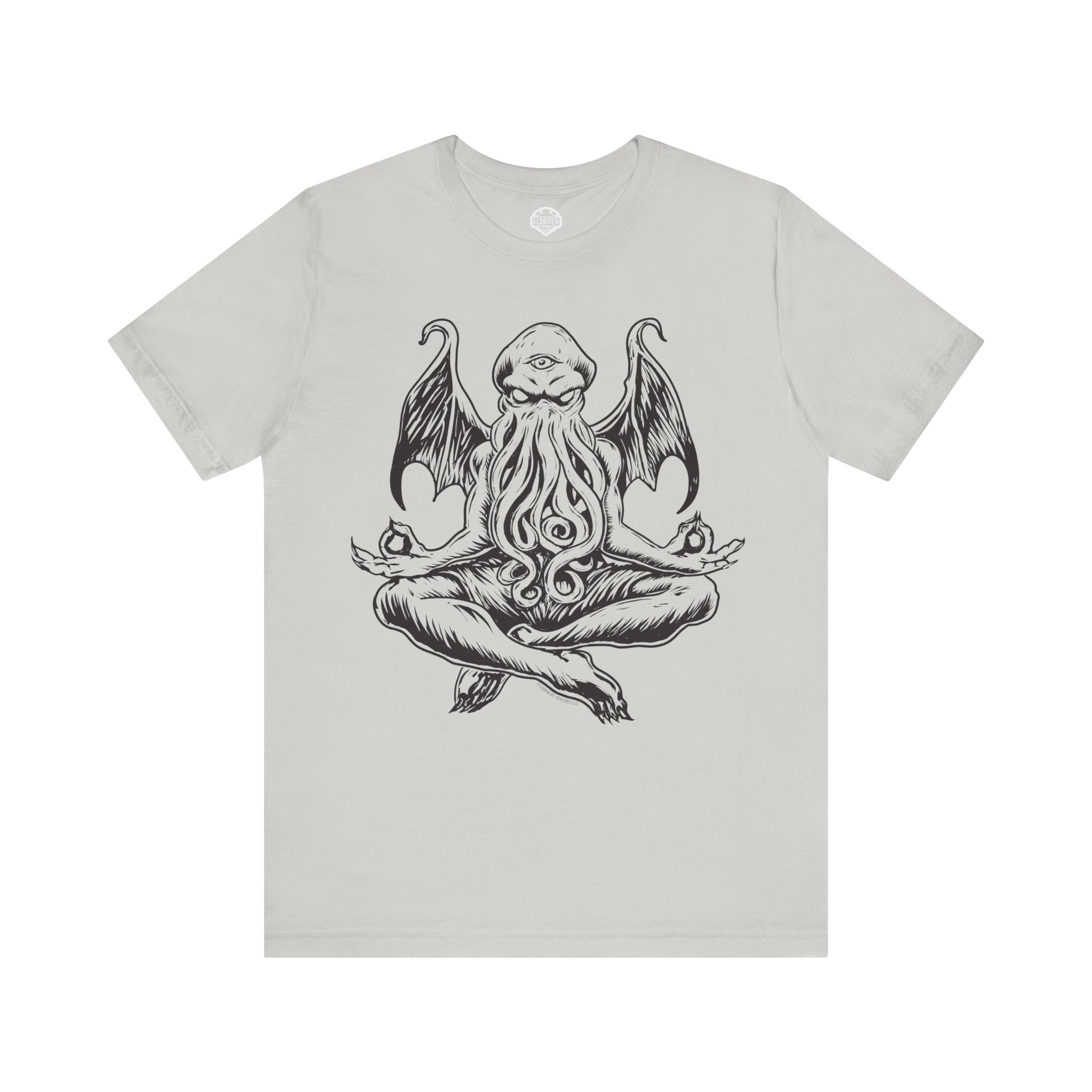 Cthulhu Meditation Shirt – Line Art Lovecraft Tee - Image 4