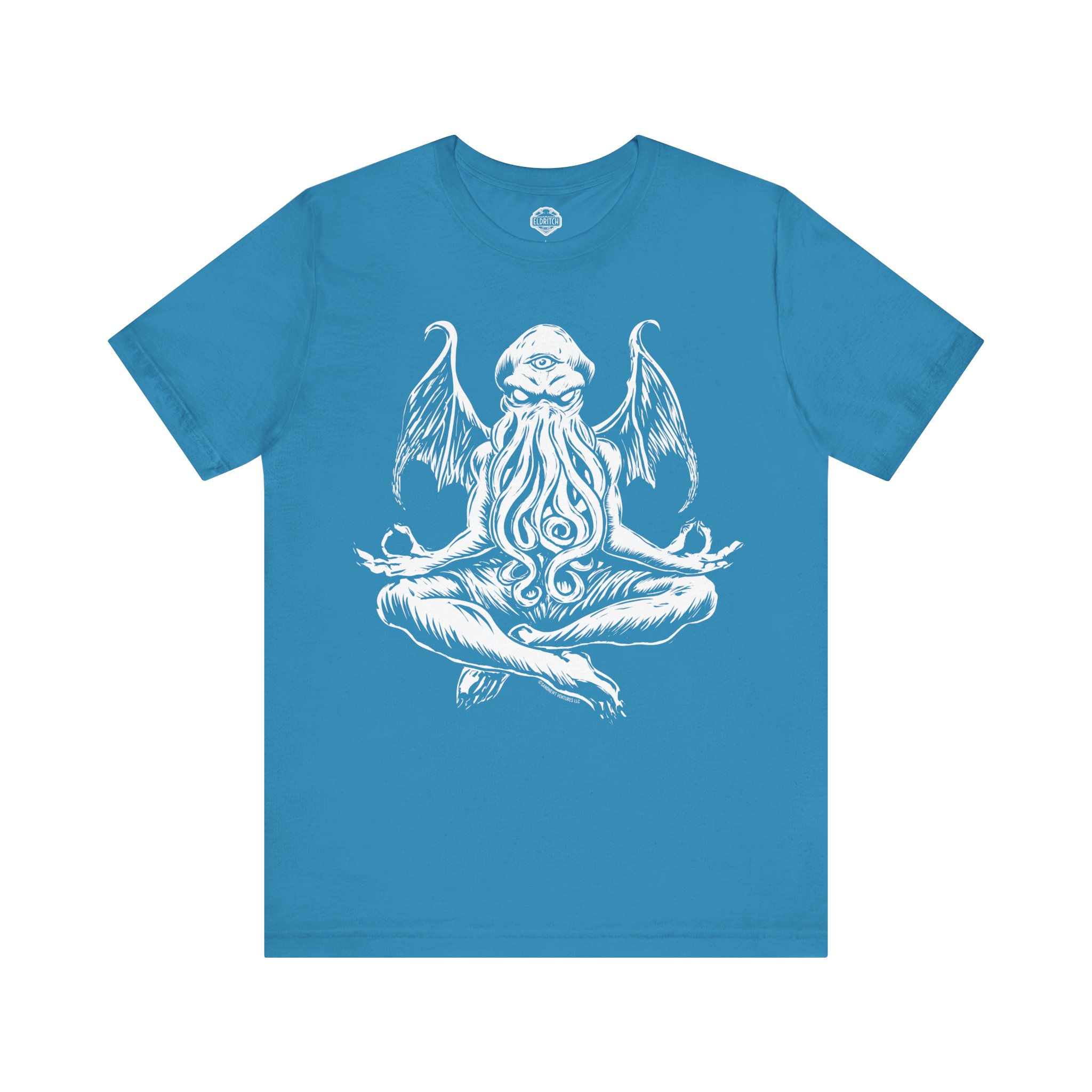 Cthulhu Meditation Shirt – Line Art Lovecraft Tee - Image 8