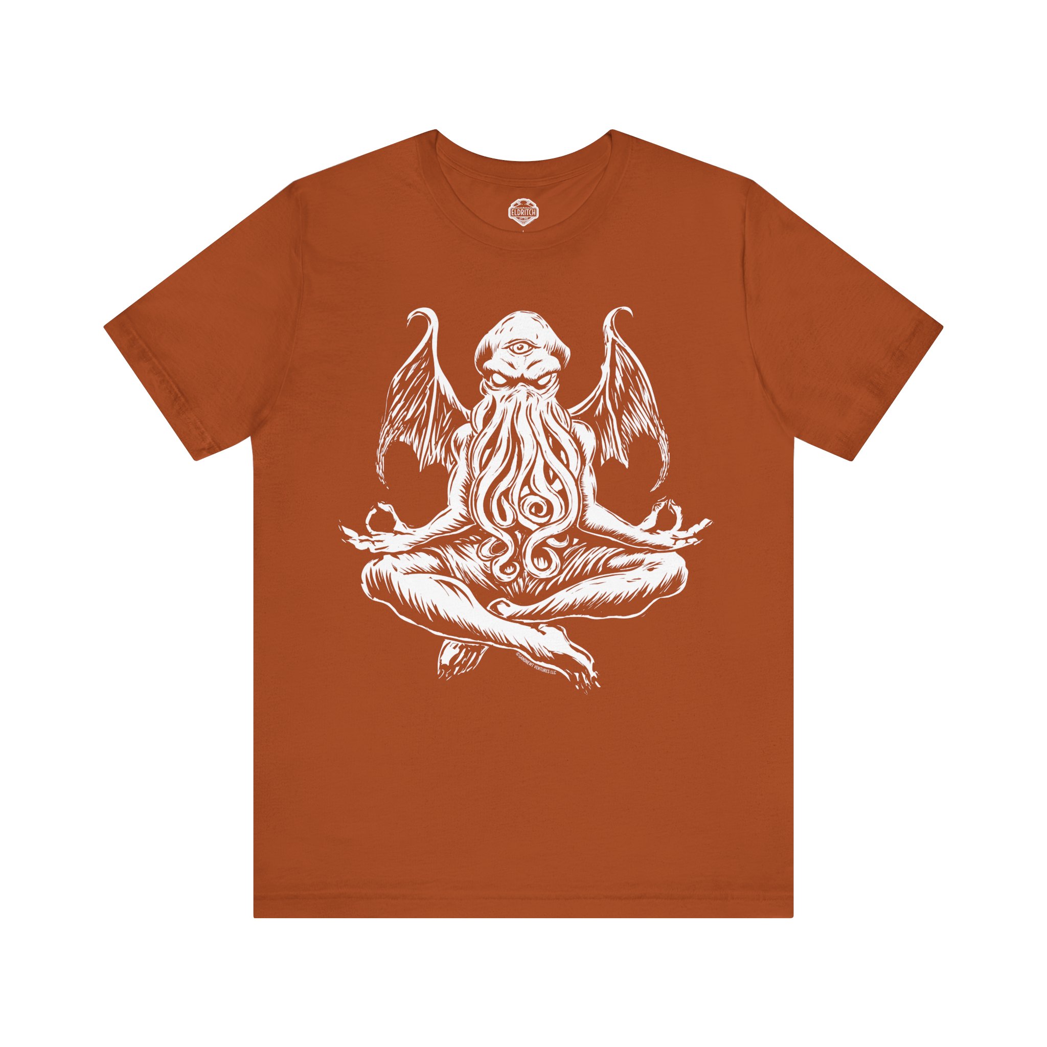 Cthulhu Meditation Shirt – Line Art Lovecraft Tee - Image 5
